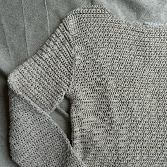 Coldwater Creek linen blend open knit sweater - Picture 4 of 7